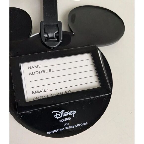 Set Of 2 DISNEY MICKEY & MINNIE MOUSE LUGGAGE BAG TAGS Big NEW - Picture 7 of 8